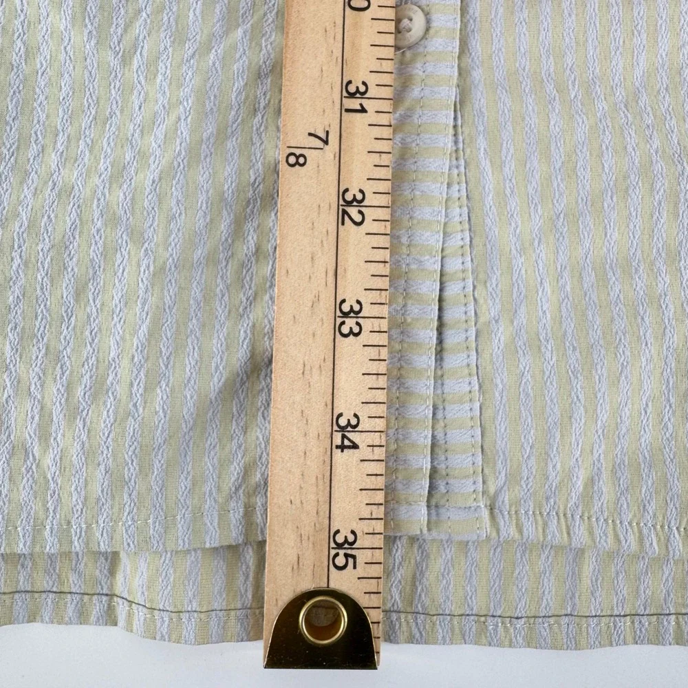 Vineyard Vines Girls Performance‎ Dress Size 16 Green Stripe Long Sleeve